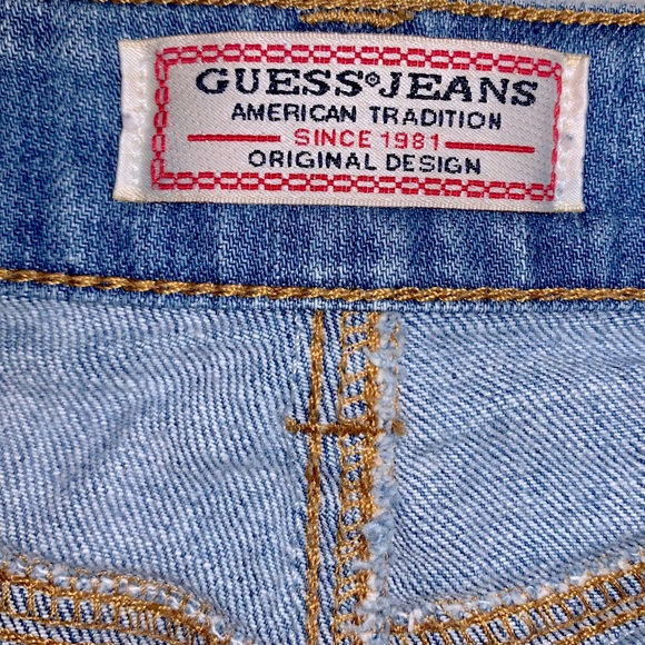 Guess Jeans Skirt Original Design Front Button Down, Size 25 - Picture 6 of 7
